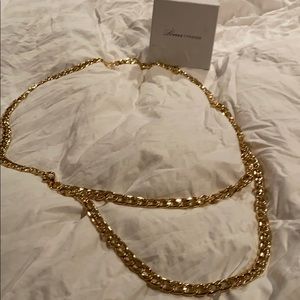 Gold chain belt